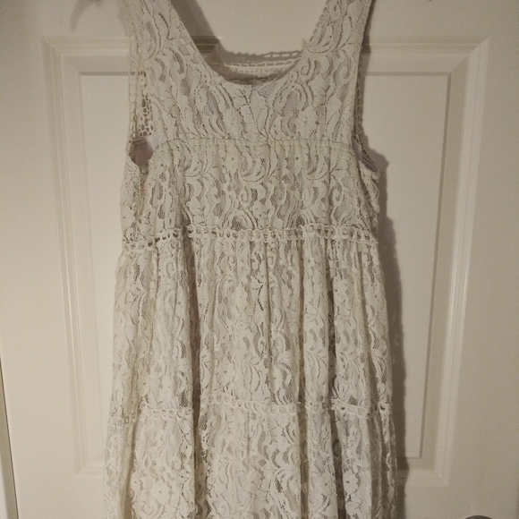 Vintage flowy tunic lace blouse - Picture 8 of 10